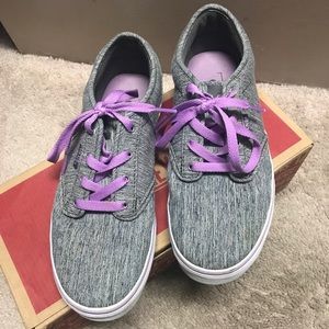 Vans grey and purple women’s size missy 5.5